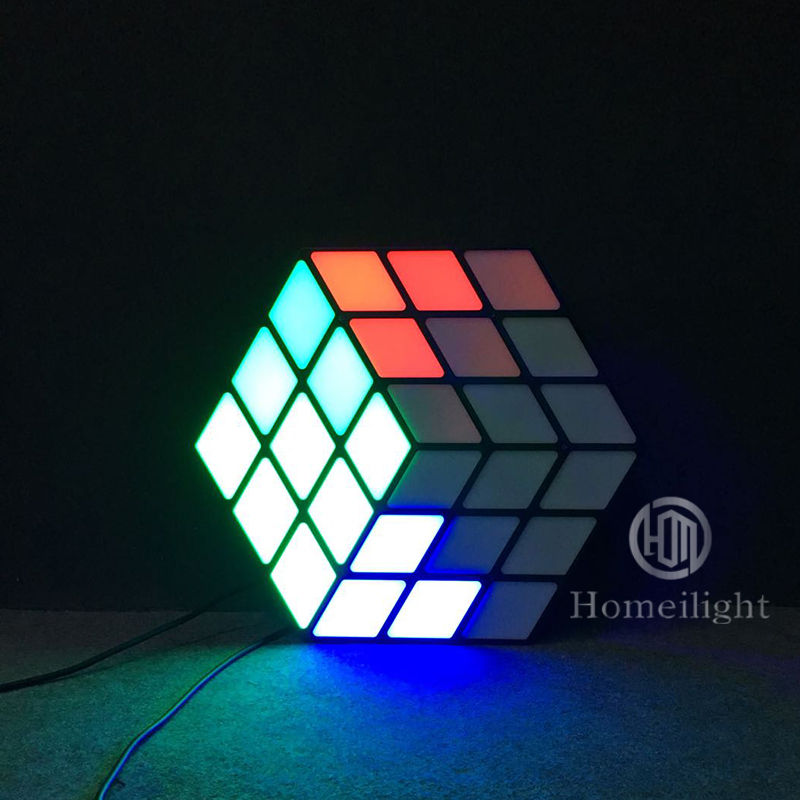 Professional Lease commercial activity lighting equipment 3D magic cube wall for performance Singing Contest