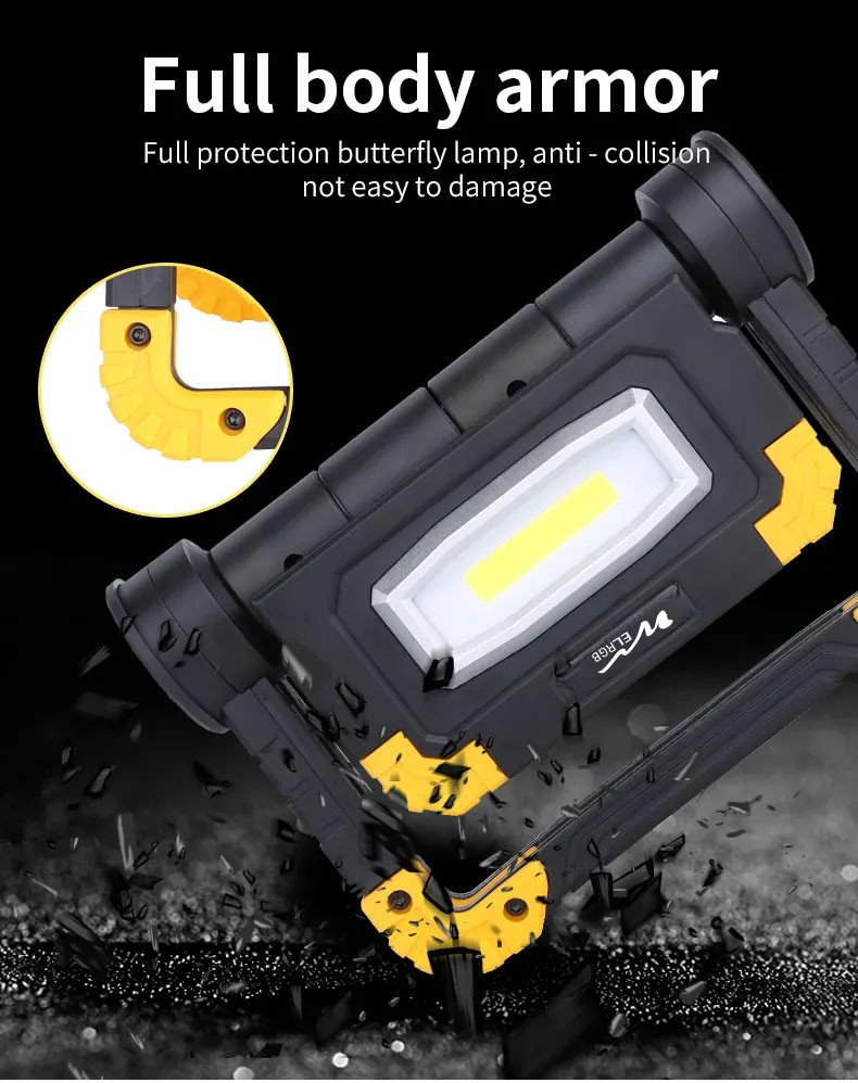 2000lm COB Led Work Light Outdoor Working Light Rechargeable Cob Work Light