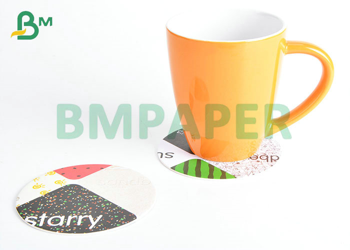 0.8mm 0.9mm Long Grain Bleached White Beermat Coaster Board 420 * 620mm