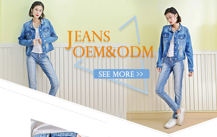 Blue Breathable Pencil Pants Skinny fit bootcut jeans for woman