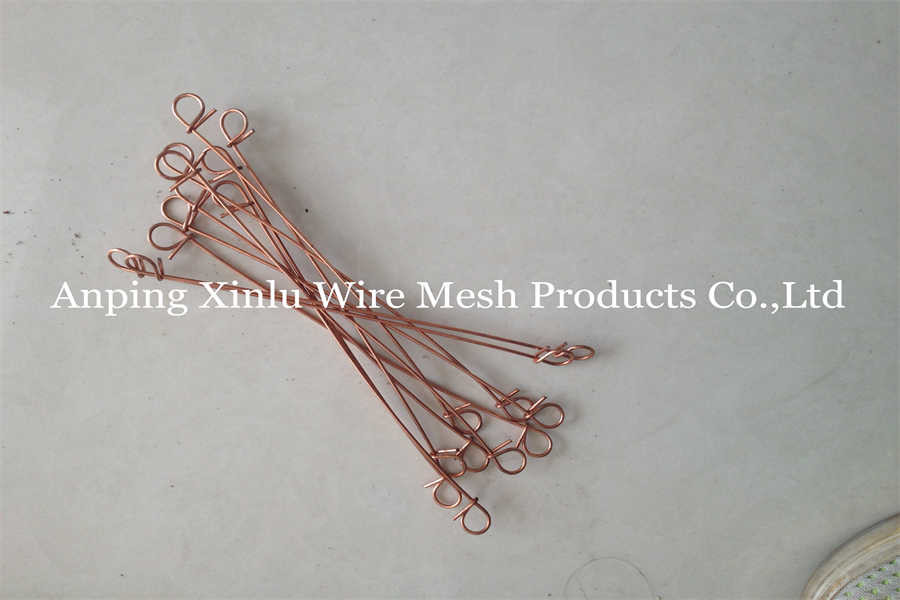 Twin Loop Rebar Galvanized Baling Wire Copper Coated Anti Rust Double Loop Bar Tie Wire