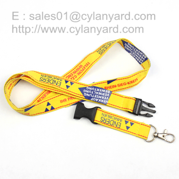 imprinted polyester badge lanyards