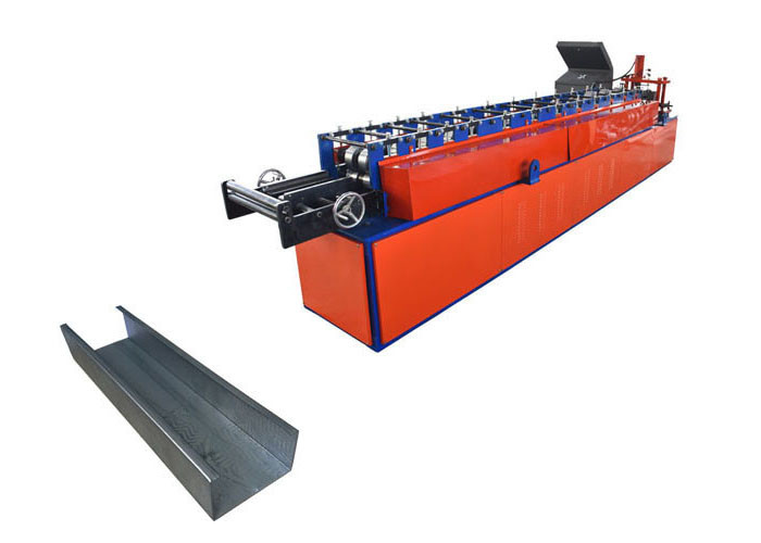 C shape stud 0.5-1mm light steel keel roll forming machine with chain drive system