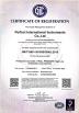 Perfect International Instruments Co., Ltd Certifications