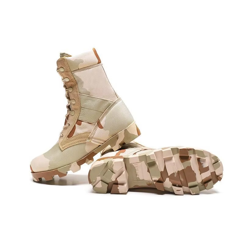 Tactical High Ankle Leather Oxford Breathable Daily Hiking Training Combat