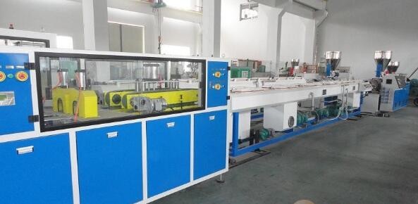 pp Plastic Pipe Extrusion Line , PP PE Plastic Twin Pipe Extrusion Production Line