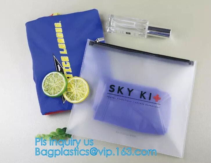 PVC Stationery ruler set packaging bag with slider, fabric slider zip bags, slider PVC cosmetic bag,pencil bag