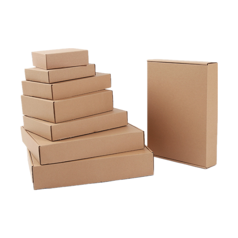 Brown Collapsable Kraft Indestructo Mailers Shoe Box 6x4x2 For Clothing Underwear Packaging