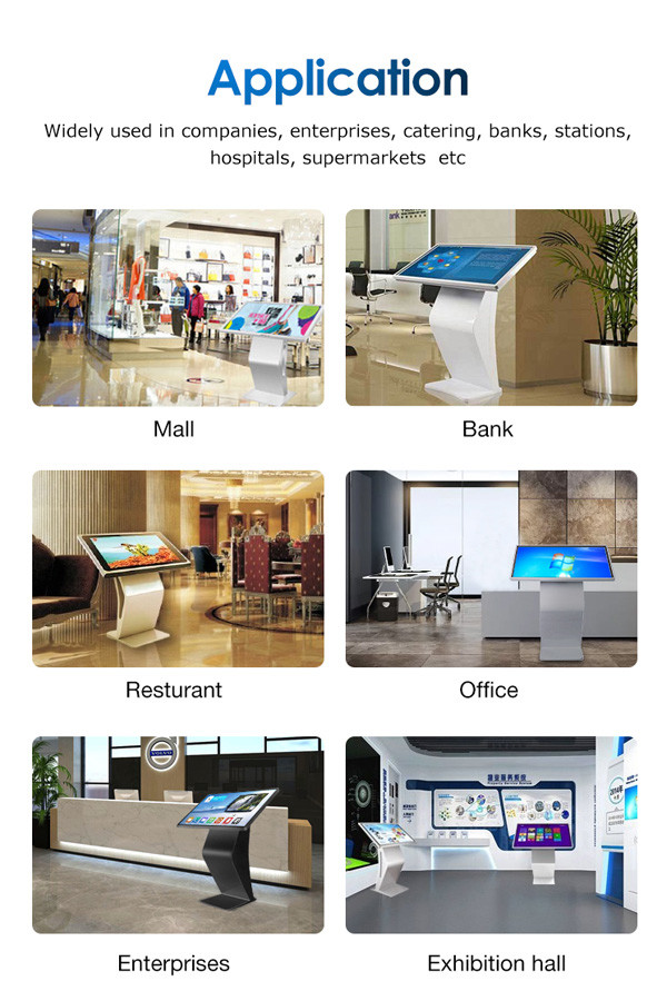 240V Indoor K Type Interactive Digital Touch Kiosk Led Kiosk Display 43 Inch