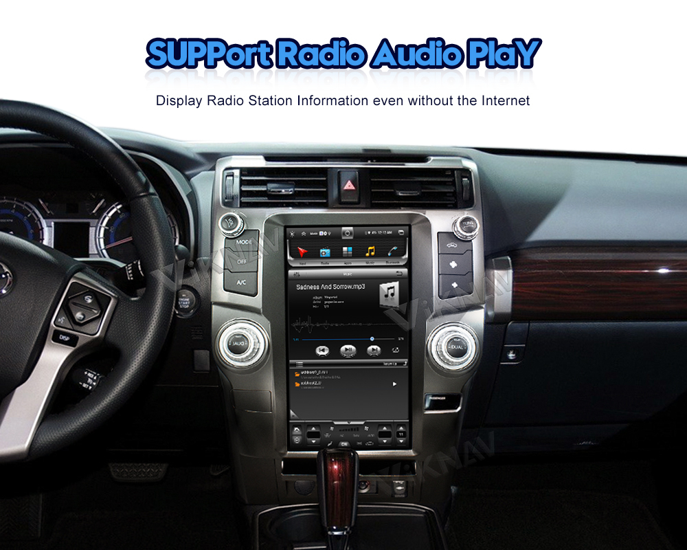 Viknav Car Radio For Toyota 4 Runner (2009-2019) 13.6 inch Multimedia Player GPS Navigation Auto Stereo