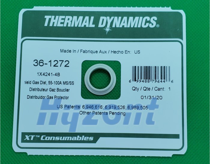 Thermal Dynamics 55-100A 36-1272 Plasma Torch Consumables