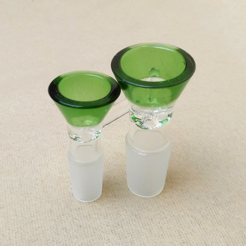Small 4mm Thick Glass Bongs Accessories 14mm 18mm Female Male Glass Bowls
