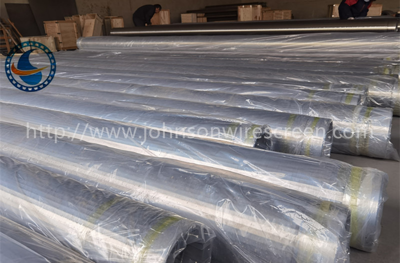 Low Carbon Galvanized Johnson Wire Wrapped Screen Pipe For Water Wells