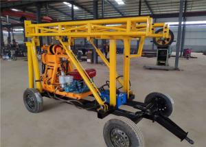 China 100m Trailer Mounted Full Hydraulic DTH  Water Drilling Machines For Sale on sale