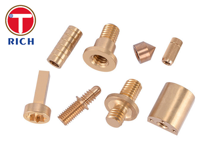 Brass Cnc Turned Parts Mechanical hardware processing copper parts turning precision textile machine parts