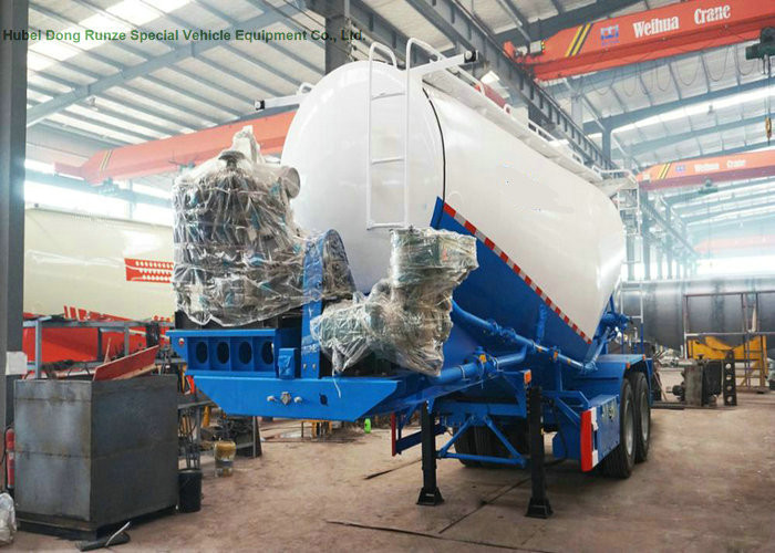 V Type Tank Semi Trailer 50 - 55 M3 , Dry Bulk Cement Trailers Heavy Duty