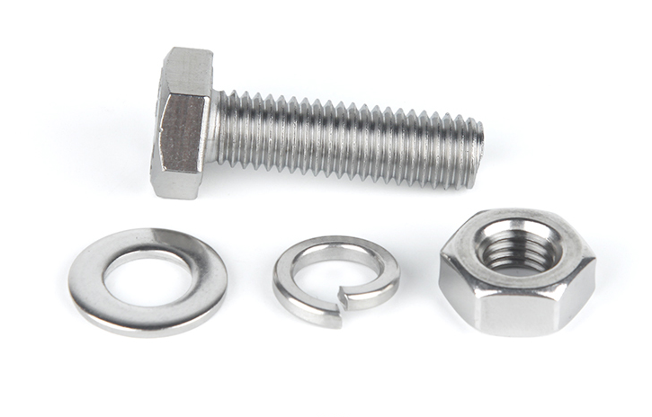 Hardware Stainless Steel Bolts Nuts DIN933 with Plain Zinc and Grade SUS304