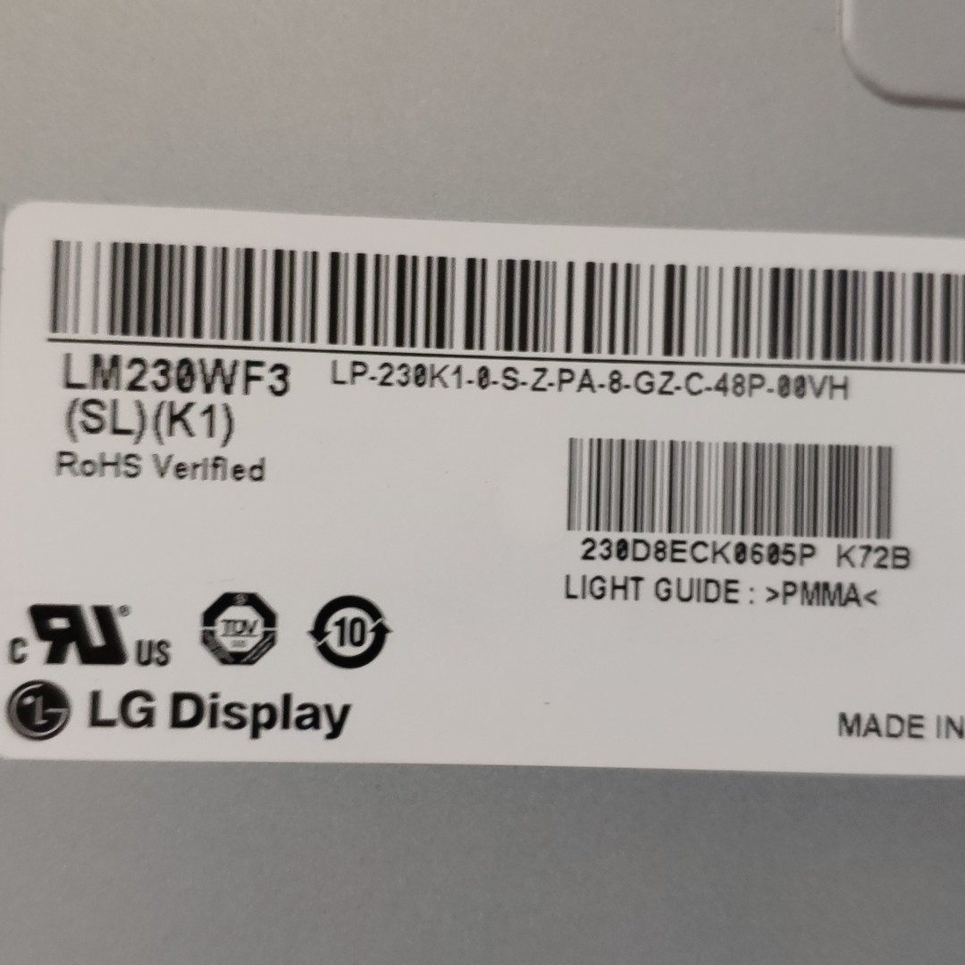 1920×1080 95PPI 250cd/m2 Industrial Lcd Display 23.0" LM230WF3-SLK1