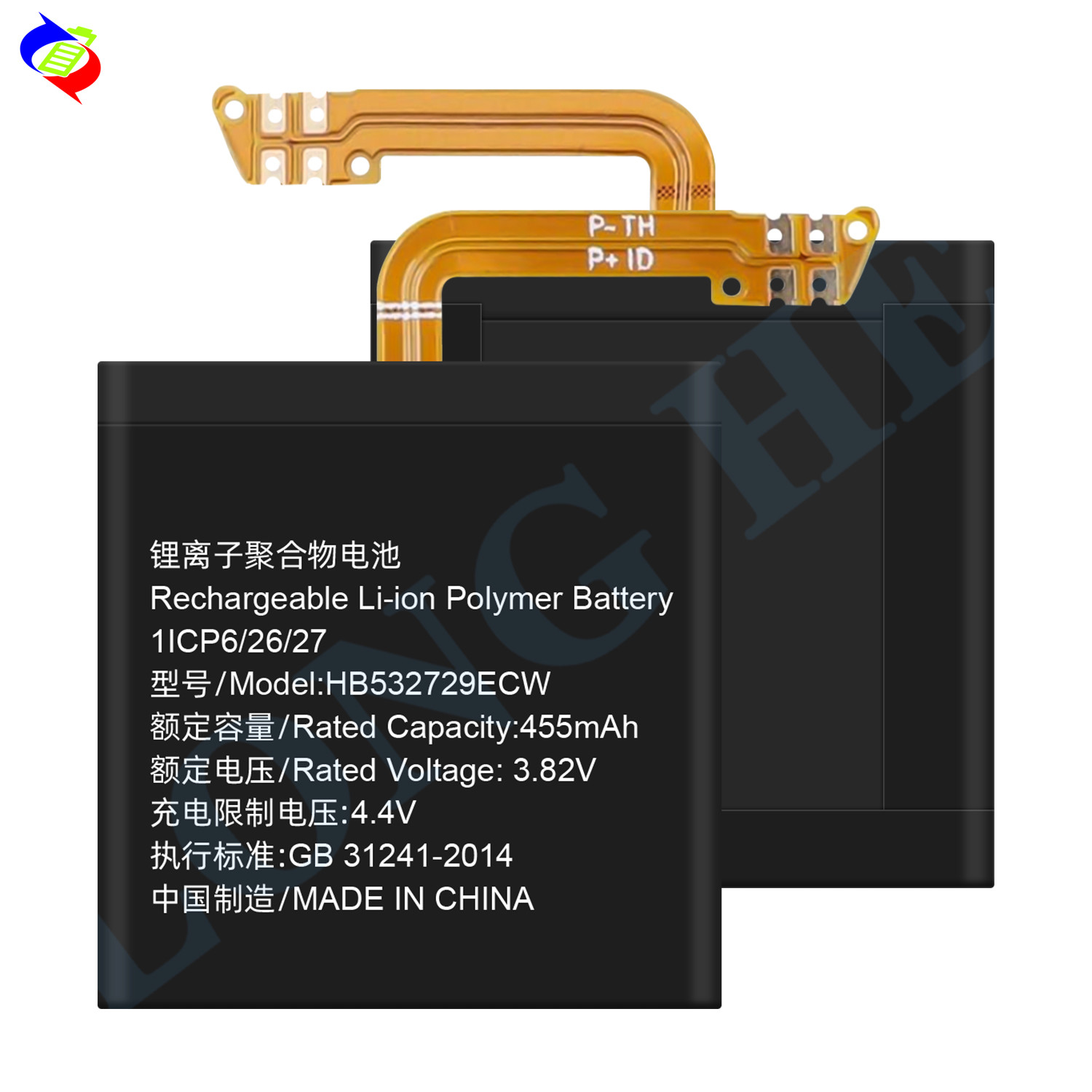 Oem Battery HB532729ECW 455mAh 46MM Battery For Huawei Watch GT2 GT 2 smartwatch 46MM Battery