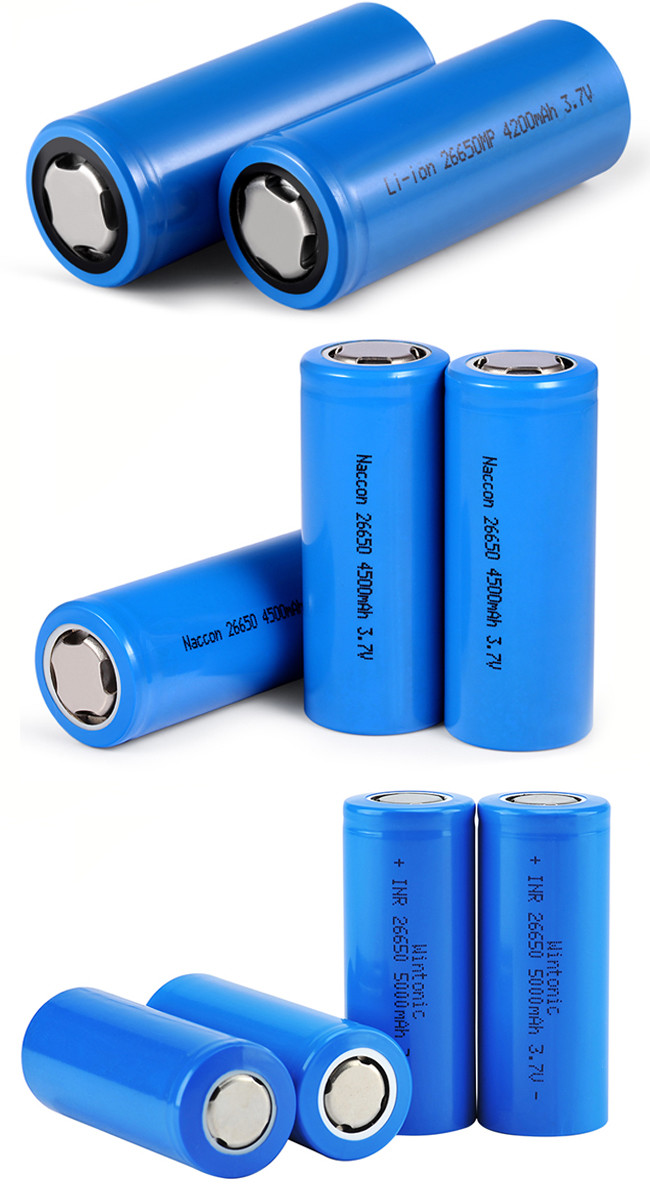 Deep Cycle Cylindrical LiFePO4 26650 Rechargeable Battery 3.2V 3000mAh for Ebike