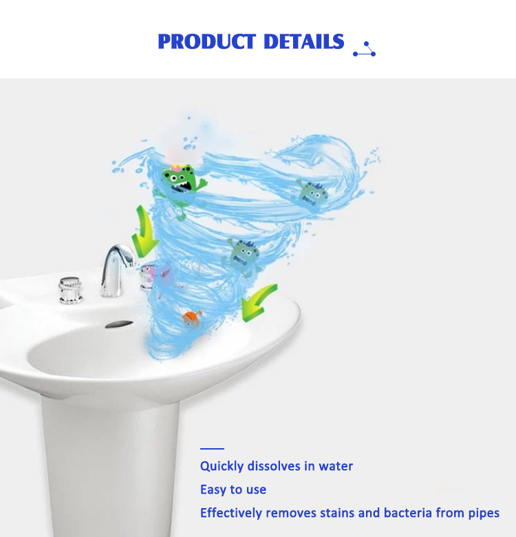 Household Kitchen Drainage Cleaner Deodorizing Dredger Pipe Cleaning Powder