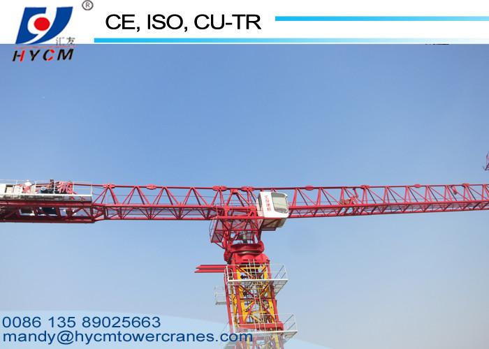 55m Jib 6/8ton 1.6*1.6*3m Split Mast Section QTP5515 Topless Flattop Tower Crane