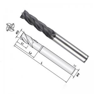 Buy cheap 1 Flute Solid Tungsten Carbide End Mills Square For Graphite product