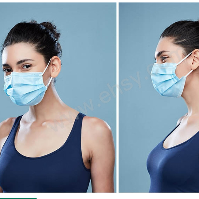 Large Stock 3 Ply SPP Mouth Protection Mask With Elastic Earloop