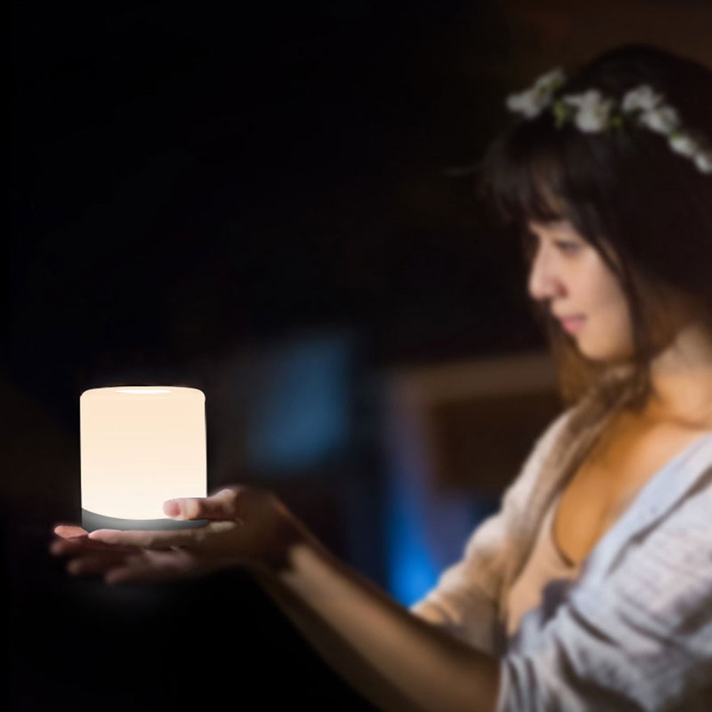 USB Rechargeable 70 Lumens H72mm Touch Sensitive Night Light For Nursing Baby