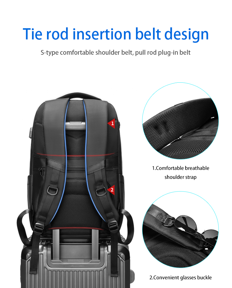 Factory high quality mens bag custom logo usb waterproof travel backpack bag Laptop Backpack