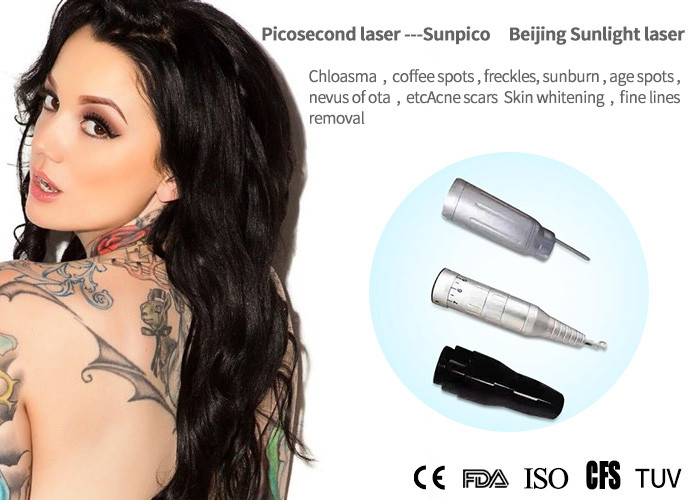 1 - 10 Hz Portable Laser Tattoo Removal Machine Vertical For Eyeline And Lipline Removal