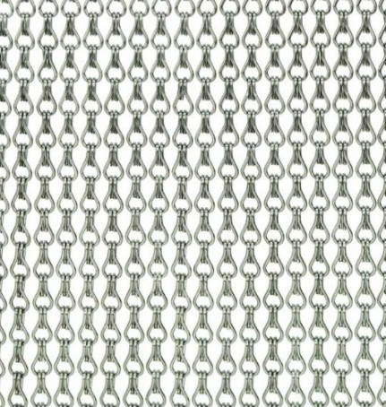 Colorful Chain Link Curtain / Kitchen Window Curtains Rust Resistance