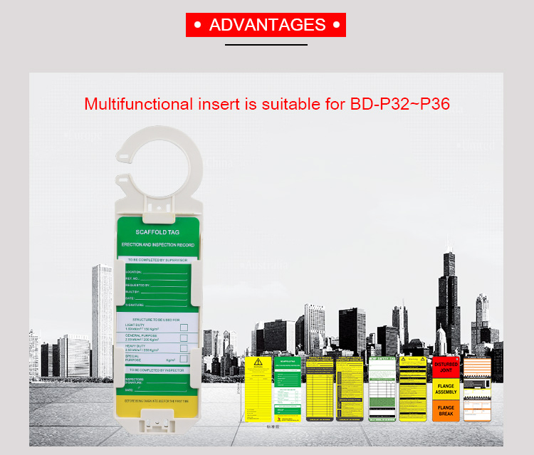 Adhesive Safety Warning Signs , Plastic Material Electrical Lockout Tags