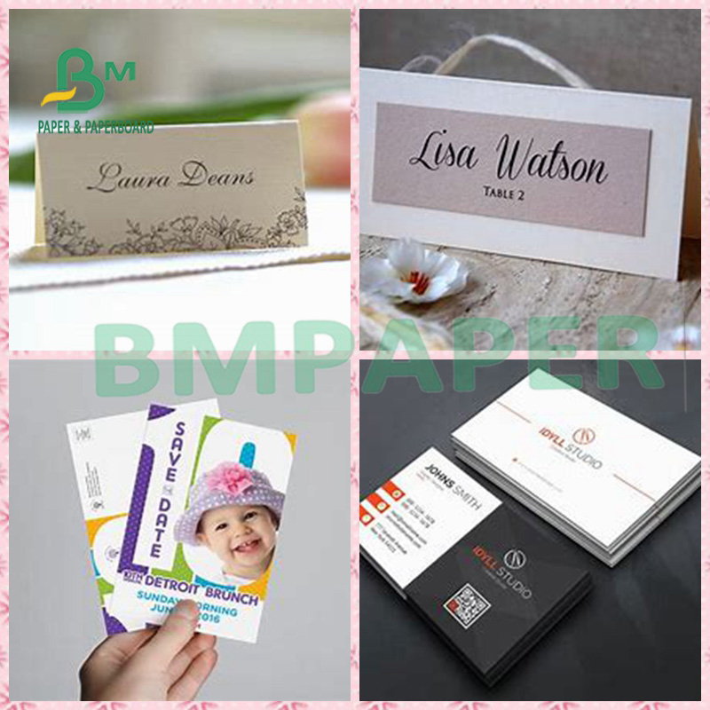 One Side Coated White Clay High Stiffness Folding Box Board For Name Card