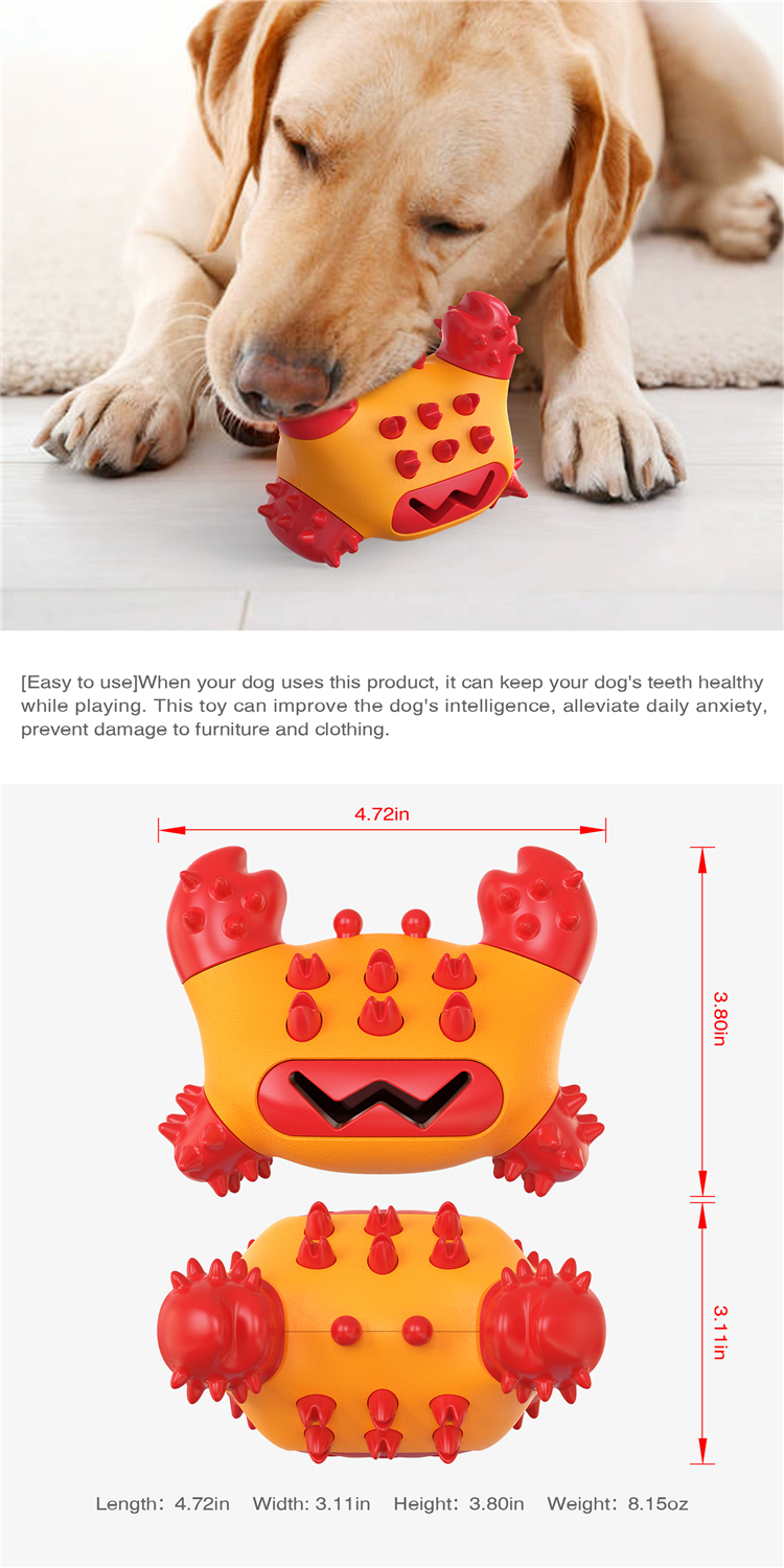 TPR Pet Cute Pet Toys Protective Molar Cleaning Toothbrush Molar Bite
