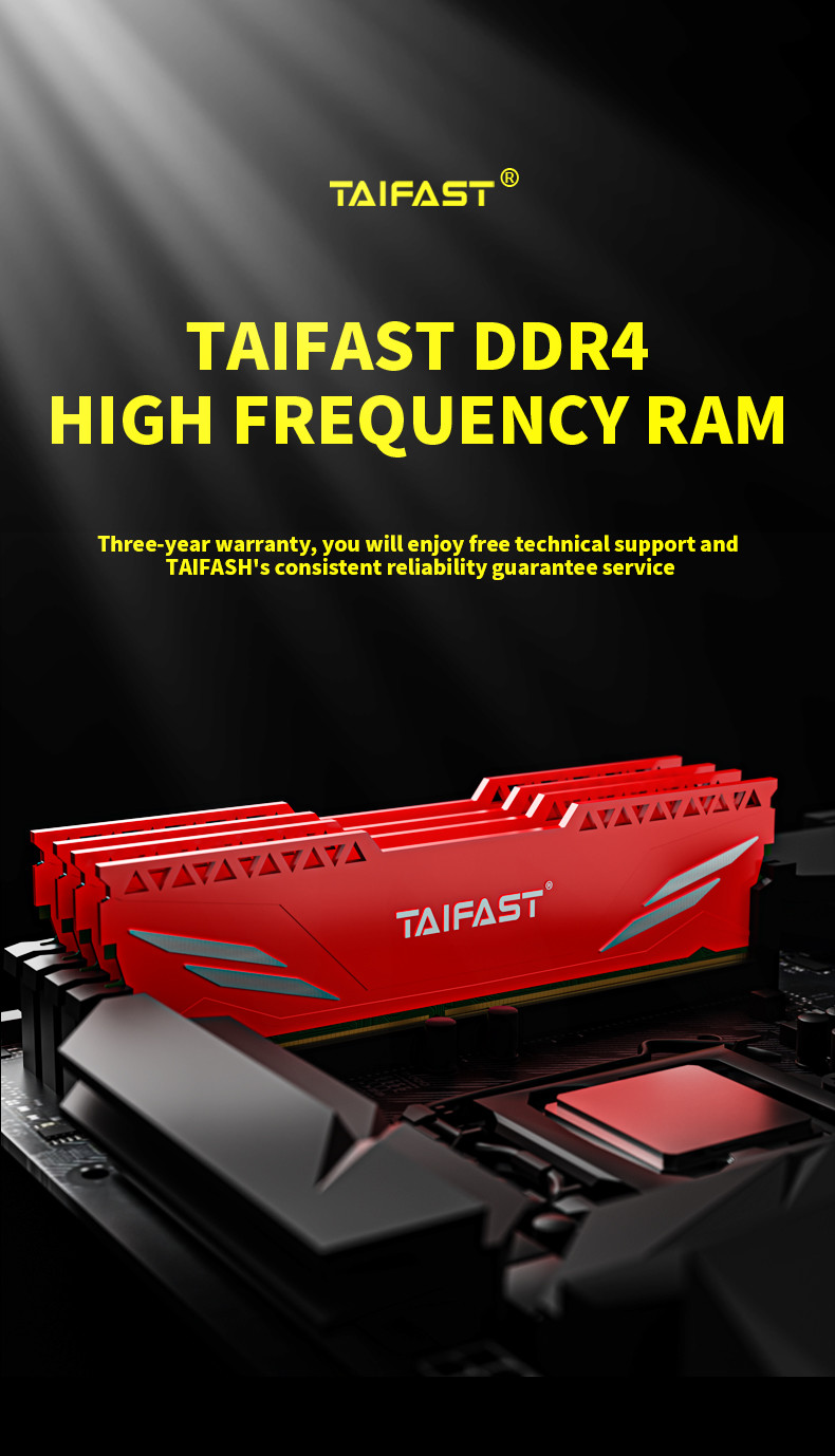 CL17 4GB DDR4 Ram Heatsink PC Memory 2400MHZ For PC Desktop