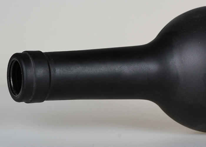 Black Frosted Wine Bottles Fashionable Appearance OEM ODM Service