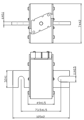 MEV-H-H63 DC500V ENERGY STORAGE SYSTEM FUSE WITH INDICATOR
