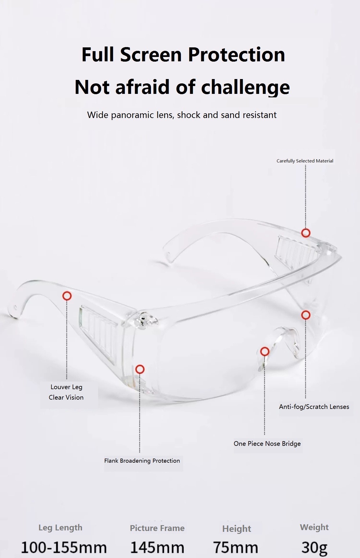 Goggles Against Wind, Sand, Fog, Labor Protection, Splash, Industrial Protection Goggles, Dust-Proof Glasses For Cycling