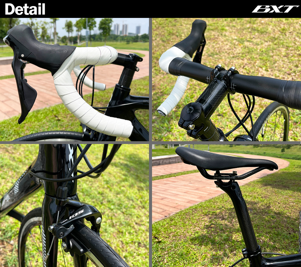 SHimano Group Set 22 Speed Rim Brake Carbon Road Bike 700C Full Carbon Fiber 23C Tires