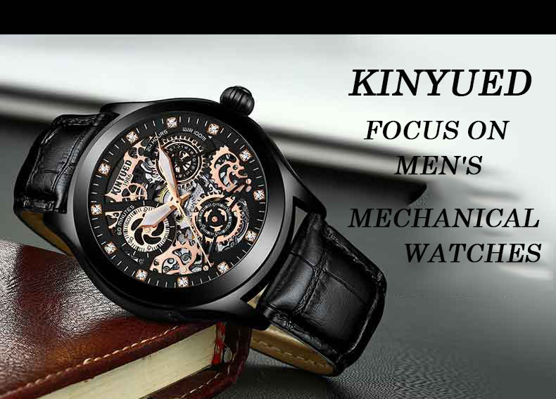 Diamond Luxury Mechanical Watches High Hardness Glass Analog Dial Display
