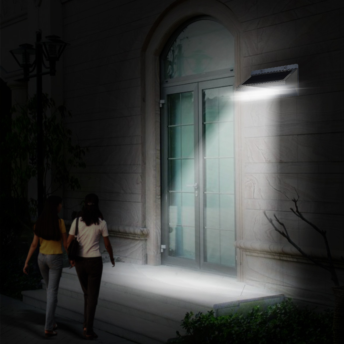 Solar Motion Sensor Light,21pcs LED Waterproof Powered Security Light