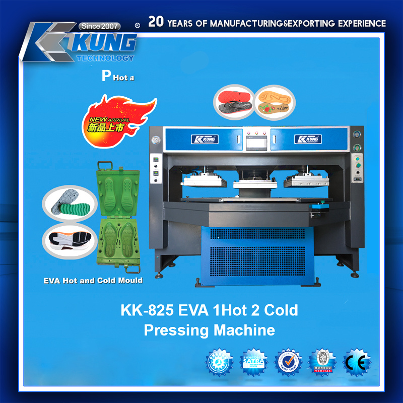 EVA Hot and Cold Press Foaming Shoe Pad Making Machinery