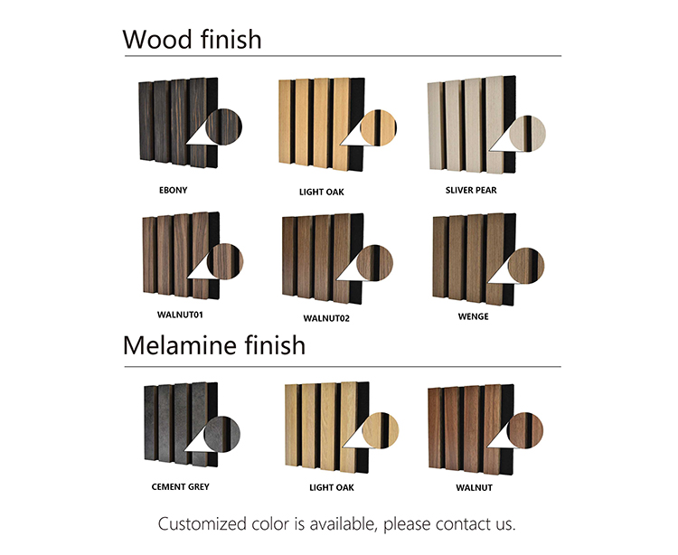 Contemporary Design Style Melamine Surface Fire Retardant Wood Veneer MDF Polyester Panel