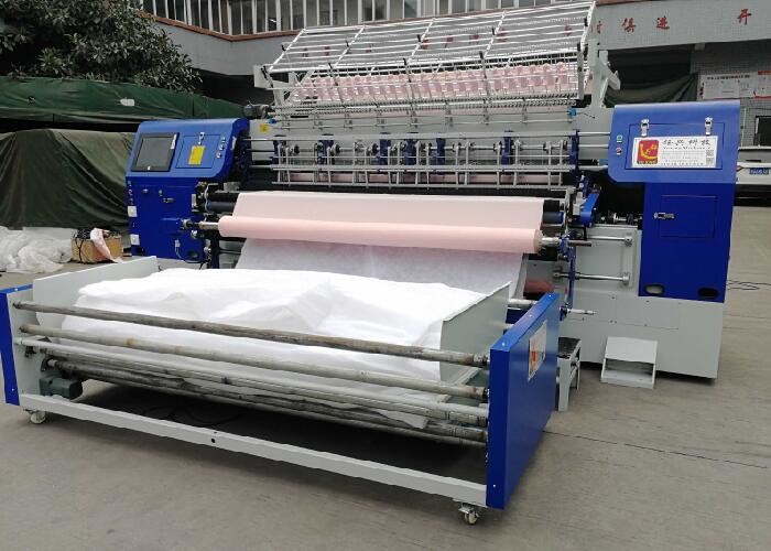 82 Inch Blanket Quilt Making Machine With Edge Cutting Device