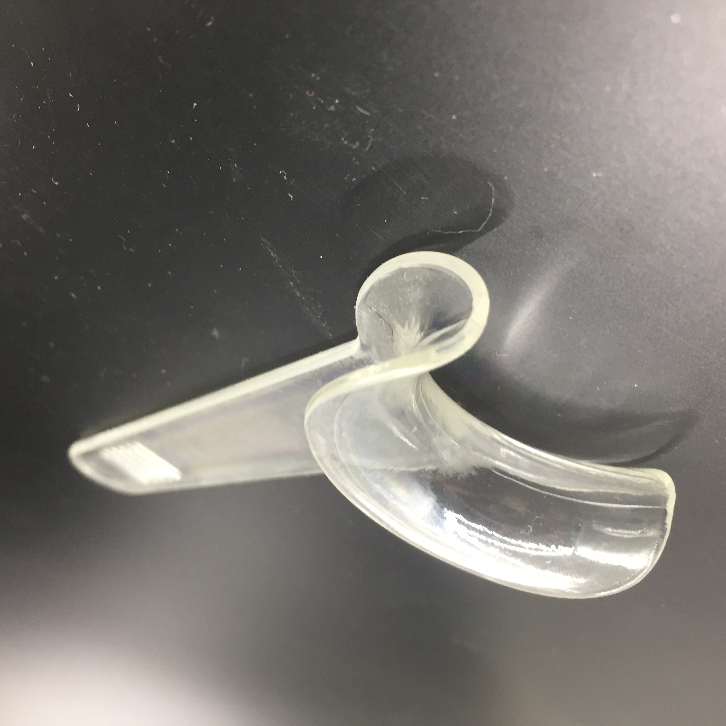 T Shape Dental Cheek Retractor , Single Span Plastic Cheek Retractor
