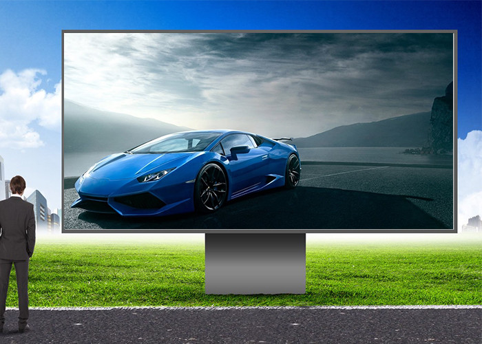 Full Color P6 P8 P10 Digital Billboard Ads High Brightness 960mm Magnesium Alloy Cabinet