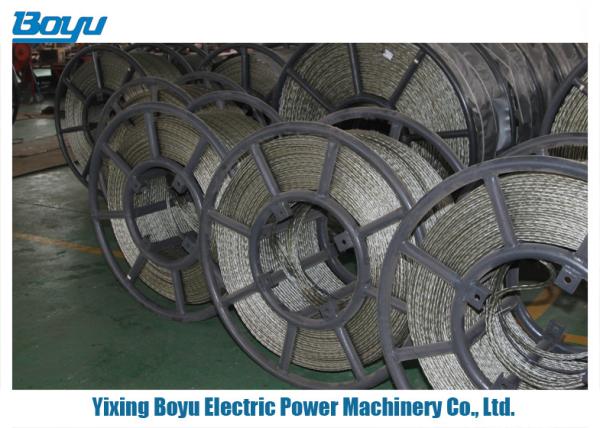 24mm Anti-twisting Breaking Load 389kN 18 Strands Braided Steel Wire Rope Line