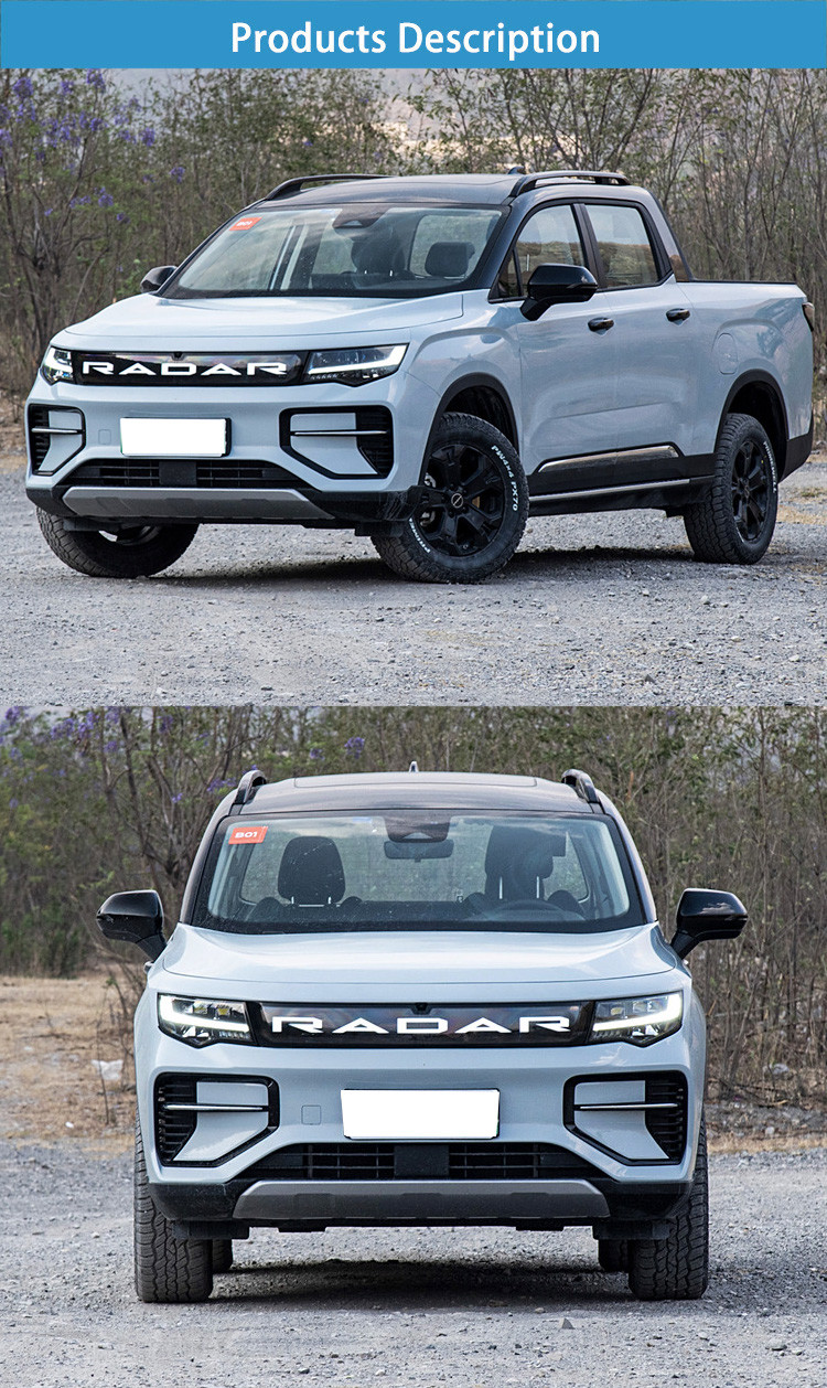 Geely Radar 6 Electric Pickup Truck with 5 Pcs Battery Packs 4-wheel Drive and 1 Hour Rapid Charging