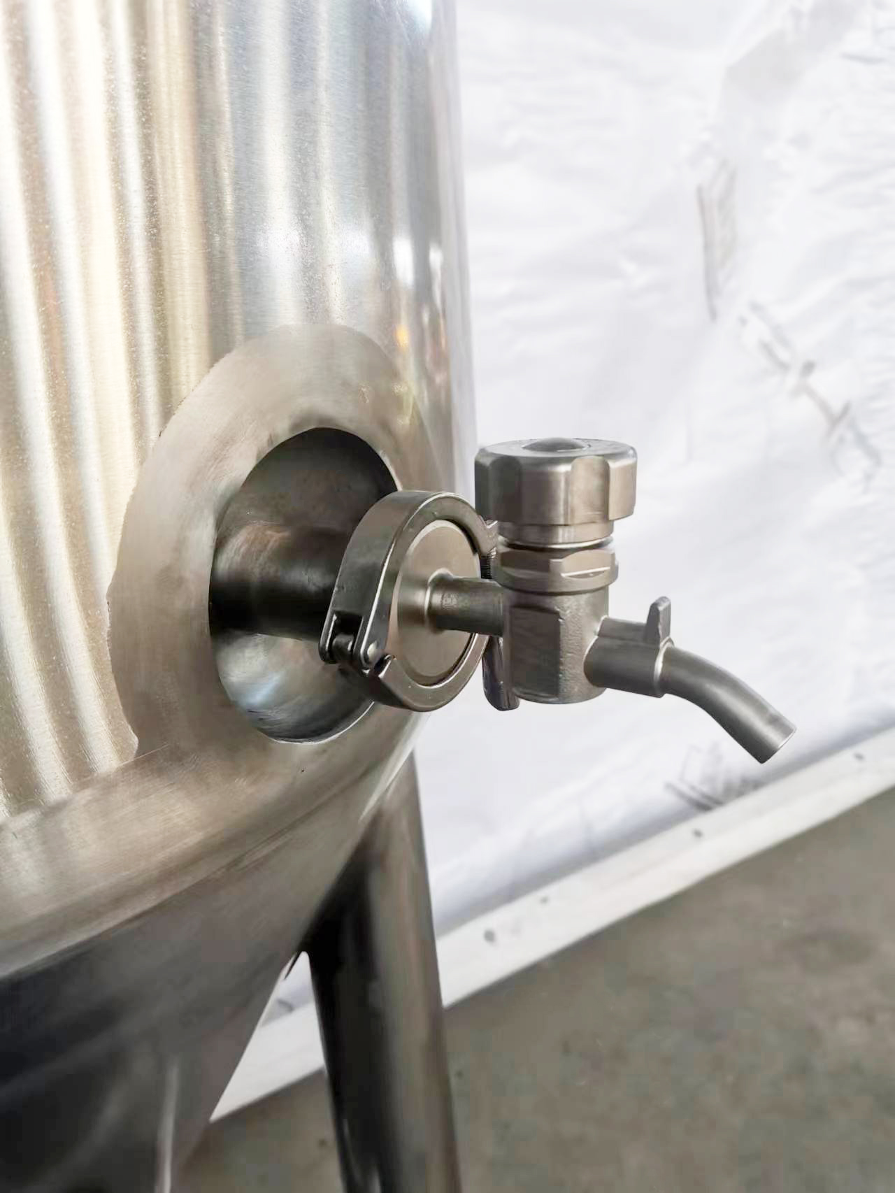 GHO 100L Home Brewery Stainless Steel Jacketed Conical Beer Fermenter Tank with 100 KG